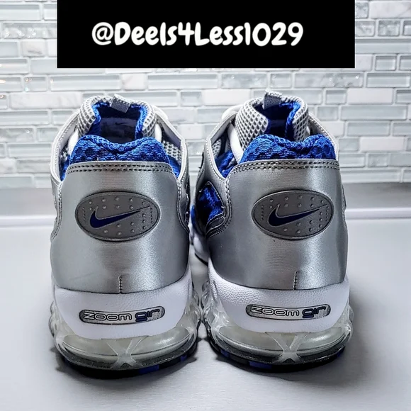 Nike Air Zoom Spiridon Cage 2 Mens Size 12 Silver Varsity Royal White - Picture 4 of 6